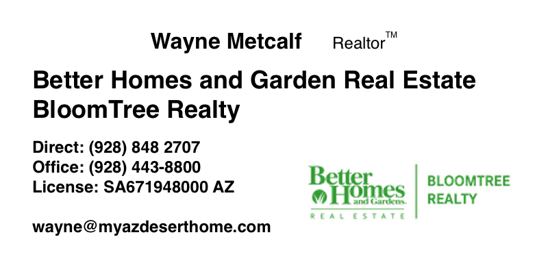 Wayne Metcalf Realtor Cave Creek North Valley Phoenix housing market